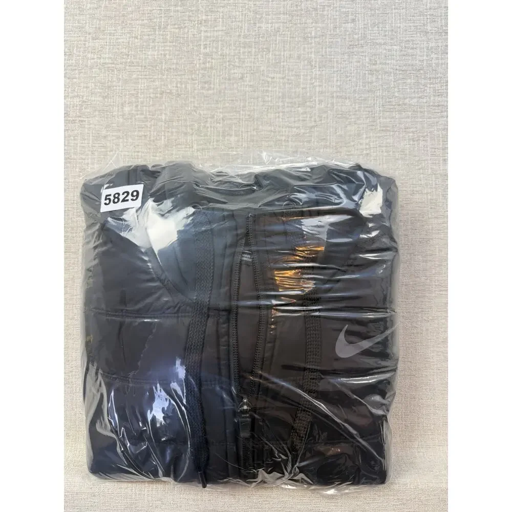 Nike Therma-FIT Hooded Puffer Jacket Black Full Zip Men’s XL Insulated